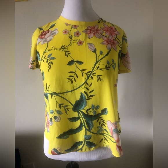 Loft Floral Top Size M Petite - Picture 1 of 6